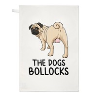Gift Base WeißE Pug Teehandtuch Rude Geburtstag Lustig Witz Danke