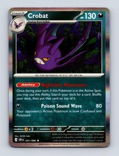Pokemon Chaos Rising Crobat 051/086 Holo Rare Near Mint