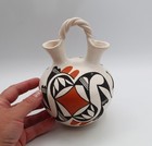 Acoma Wedding Vase Mary Ann Hampton Birds Polychrome 7" H  — photo 2
