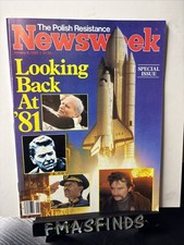 PR LOOKING BACK ST 1981 Pope Reagan Space Shuttle Jan 2 NEWSWEEK Magazine 