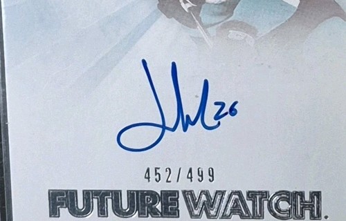 2021-22 SP Authentic /499 Jasper Weatherby #RFWA-JW Rookie Auto RC - Picture 3 of 3