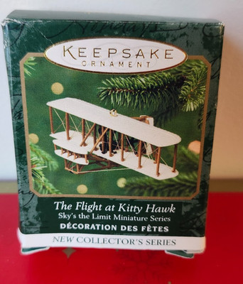 The Flight At Kitty Hawk`2001`Miniature- Sky's The Limit #-1,Hallmark Ornament