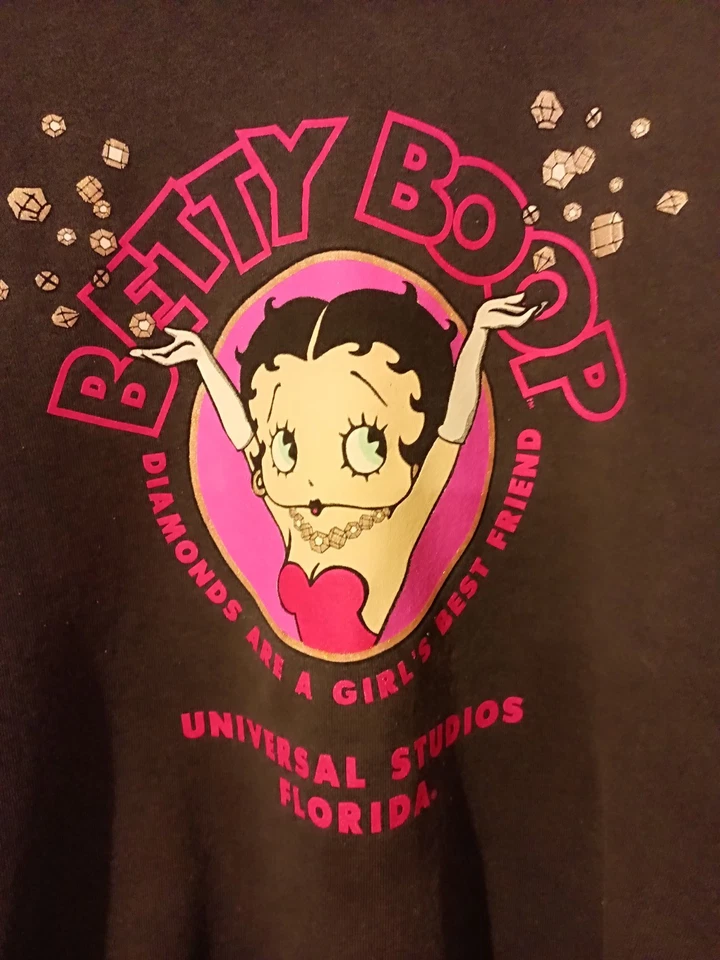 Sudadera Betty Boop Talla XLG. Negro Foto 3 de 4