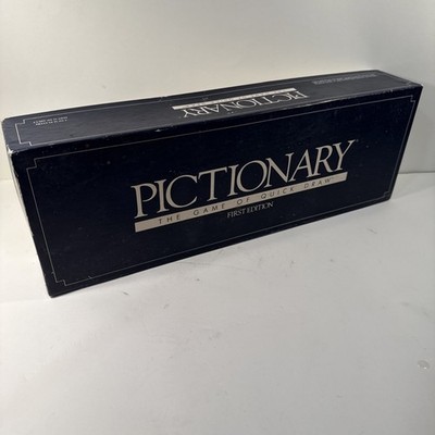 1985 Pictionary 1st Edition Charades Game Complete in Very Good Cond FREE SHIP