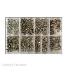 Assorted A2 Stainless Steel Flanged Pozi Self Tapping Screws - No6 No8 No10