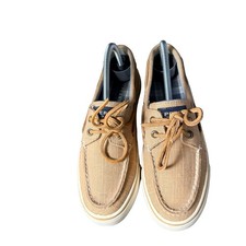 Women s Sperry Top-Sider Tan Canvas Boat Shoes size 6
