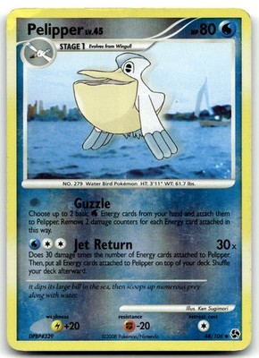 Pelipper 48/106 Great Encounters Uncommon Reverse Holo Pokemon TCG HP
