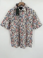 NEW Rodd & Gunn Blind River Short Sleeve Button Up Shirt Mens Large Sailboat AOP