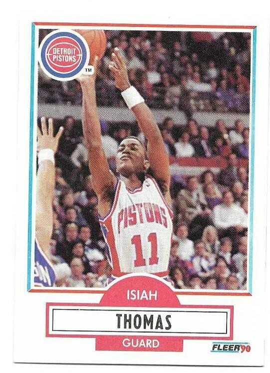 ISIAH THOMAS 1990-91 FLEER CARD NM-MT+/NM-MT CONDITION