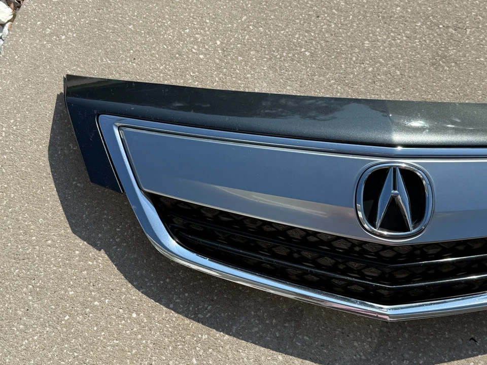 Conjunto de parachoques delantero Acura TL 2012-2014 OEM parrilla superior grafito brillo MET Foto 4 de 4