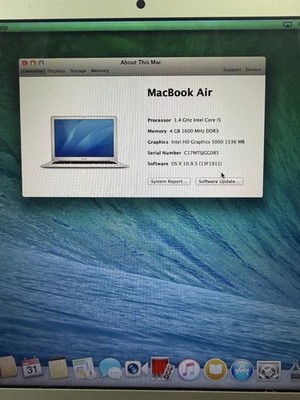 Apple MacBook Air 13.3'' ( 128GB SSD, Intel Core i5) A1466 2012