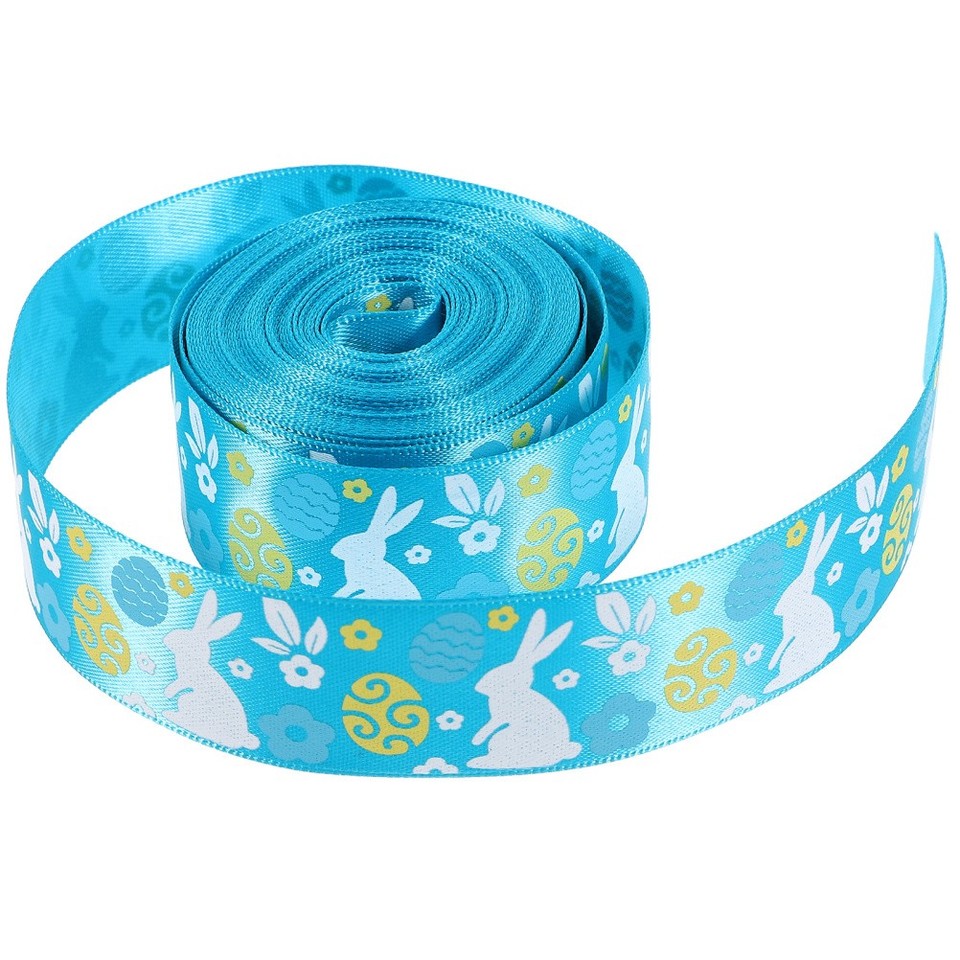 Spring Easter Ribbon Polyester Sky Blue Decorative Ribbon for Gift ...