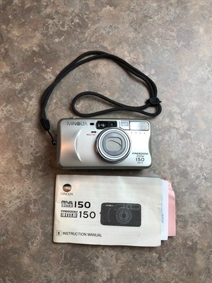 Minolta Freedom Zoom 150 Date - 35mm Film Camera - with Manual - Untested