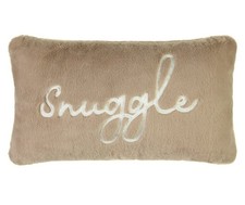 Faux Fur Cushion 50cm x 30cm Let's Snuggle,soft, Warm Home Decor