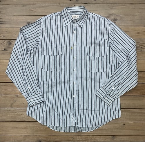 MISSONI “example” Shirt Size 42 Mens Double Pockets Striped Button Italy Made - 第 1/9 張圖片