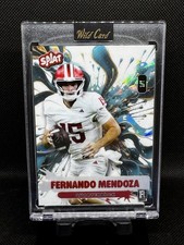 2026 Wild Card Splat Fernando Mendoza Rookie Teal & Gold Cracked Ice True 1/1 