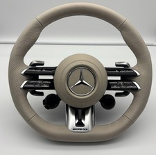MERCEDES-BENZ S63 AMG W223 ORIGINAL AMG LENKRAD IN CREAM  MIT AIRBAG A0994604007