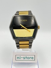 Orologio Uomo NIXON The Mayor KEY To The CITY Quarzo Oro Nero - Classifica B