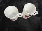 Vintage Disney Minnie & Mickey Mouse Milk Glass Footed Pedestal Coffee Cups Mugs — photo 3