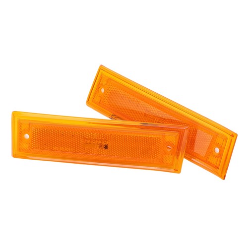 1 Pair 12V Front Bumper Light Yellow LED Turn Signal Lamps For SUBURBAN 1981 LVE - Picture 2 of 23
