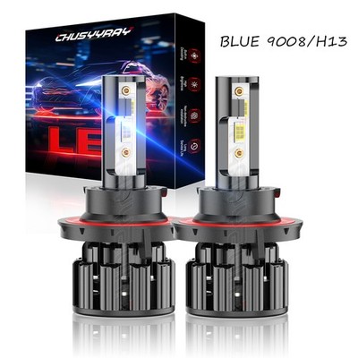 Bombillos LED Focos Para Auto Carro H13 9008 Luz De Coche Faro Delanteros Pair