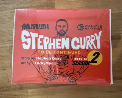 Stephen Curry To Be Continued S2 Sealed Box Canvas Marketing Adhesive Artifacts