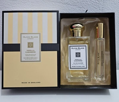 OLIVIA BLAKE Vanilla Cashmere Travel DUO Set Perfume EDC 100ml EDT 8.5ml Gift