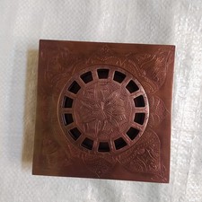 Engraved Copper Square Shower Drain, Bathroom Copper Shower Drain