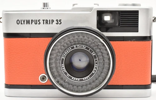 [ MINT W/Cap ] OLYMPUS TRIP 35 Orange Point & Shoot Film Camera Japan 2548199