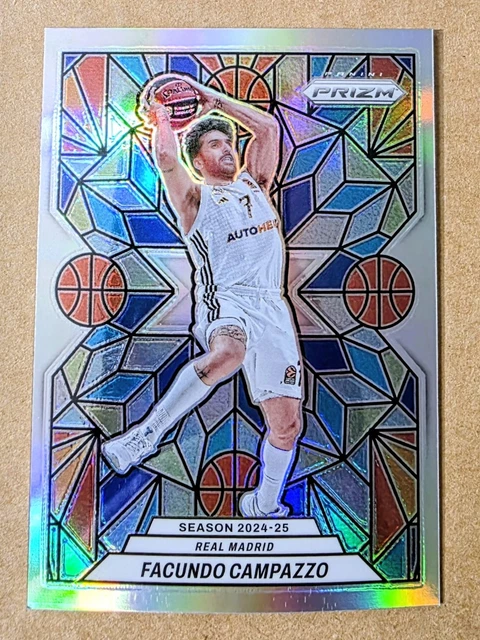 2024-25 Panini Prizm Euroleague Facundo Campazzo #2 Stained Glass Case Hit SSP