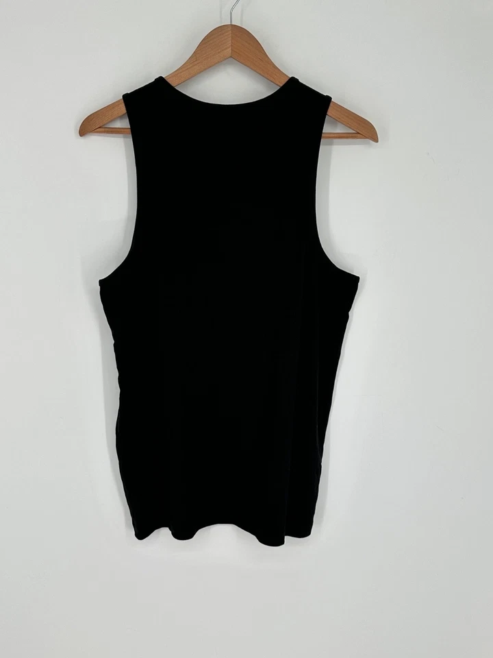 Camiseta sin mangas Todd Snyder negra acanalada suéter de entrenamiento para hombre talla L algodón Pima Foto 2 de 4