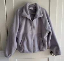 Target Blogilates Full Zip Fleece Hoodie*Unworn/No Tags*Size Large, Light Purple