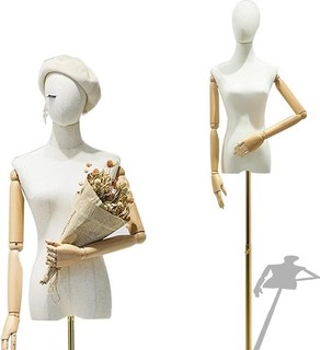 Female Mannequin Dress Form Torso Display Manikin Body Flexible Joint