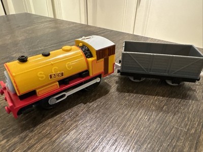 Thomas & Friends Trackmaster Motorized Train Engine -BEN- Tomy WITH WAGON!!