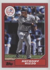 2022 Topps Archives 1987 Topps Design Red 12/75 Anthony Rizzo #299 1a6d