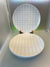 Studio Nova PARK AVENUE GRID Salad Plates (3) 8.25"