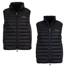 A|X ARMANI EXCHANGE Herren Daunenweste - ärmellose Steppjacke, Zipper, uni