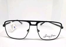 SEAN JOHN MF SJO5116WM Matte Navy/Shiny Gun Eyeglass Frames 59-16-145 NWT 118