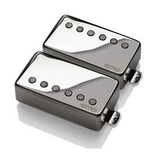 EMG 57/66 Humbucking Active Guitar Pickup Set, Chrome, Short Shaft