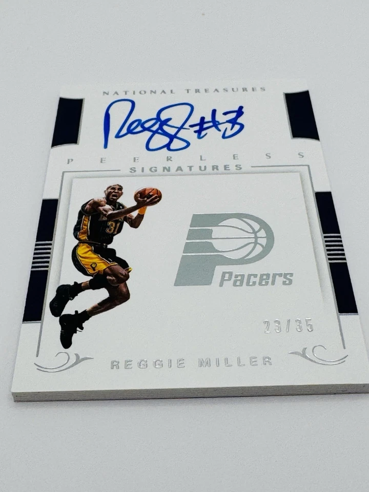 2017 National Treasures Reggie Miller Peerless Signatures Auto /35 Pacers Legend - Image 2 of 4