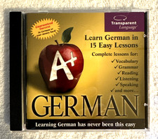 Transparent Language A GERMAN Learn German In 15 Easy Lessons PC/Windows/Mac
