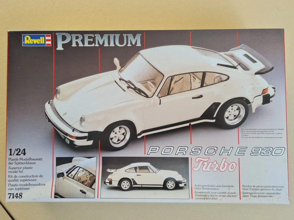 Porsche 930 Turbo 1:24 Revell 7148 - 38 Jahre alter Bausatz (von 1987) - Bild 2 von 3