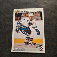 1991-92 Upper Deck #520 Rick Lessard San Jose Sharks Rookie Hockey Card A#14156. rookie card picture
