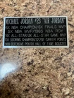 MICHAEL JORDAN 2.5 X 5 NAMEPLATE FOR SIGNED BALL CASE/JERSEY CASE/PHOTO