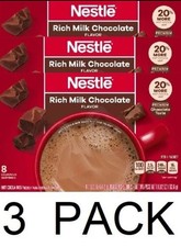 Nestle Rich Milk Chocolate Hot Cocoa Mix 8 0.85 oz Packets in Box - 3 PACK