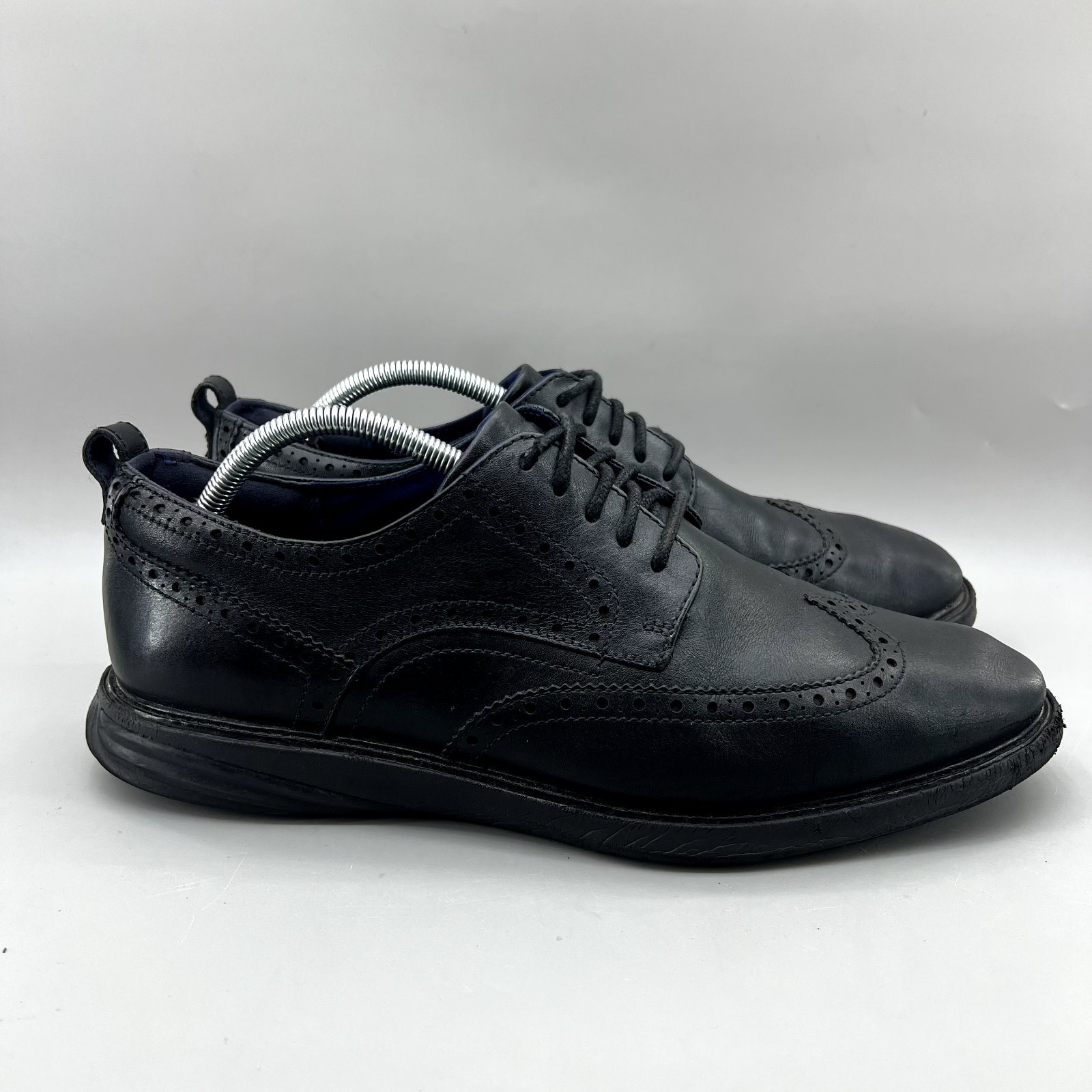 SAOLA Scarpe Cole Haan Grand Evolution Brogue uomo taglia 11 pelle nera Oxford comode