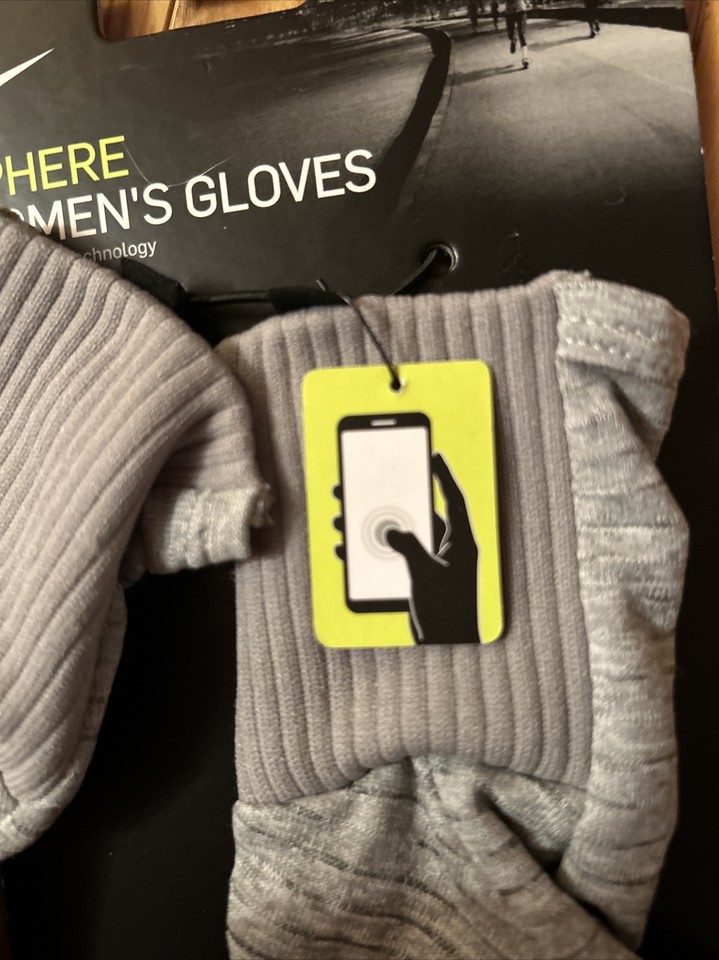 NEWWomens Small Nike Running Gloves Dri FIT Dry Sphere Run Reflective
