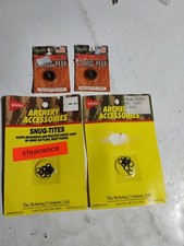 2-GWS Pro Hunter String Peep Small Black & 2-Pkg Of SNUG-TITES *NEW* Made in USA