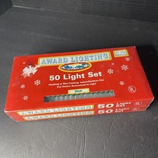 Light Set Award Lighting Vintage 1991 Clear 2 Pack of 50 Sealed