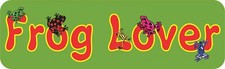 10in x 3in Frog Lover Bumper Sticker